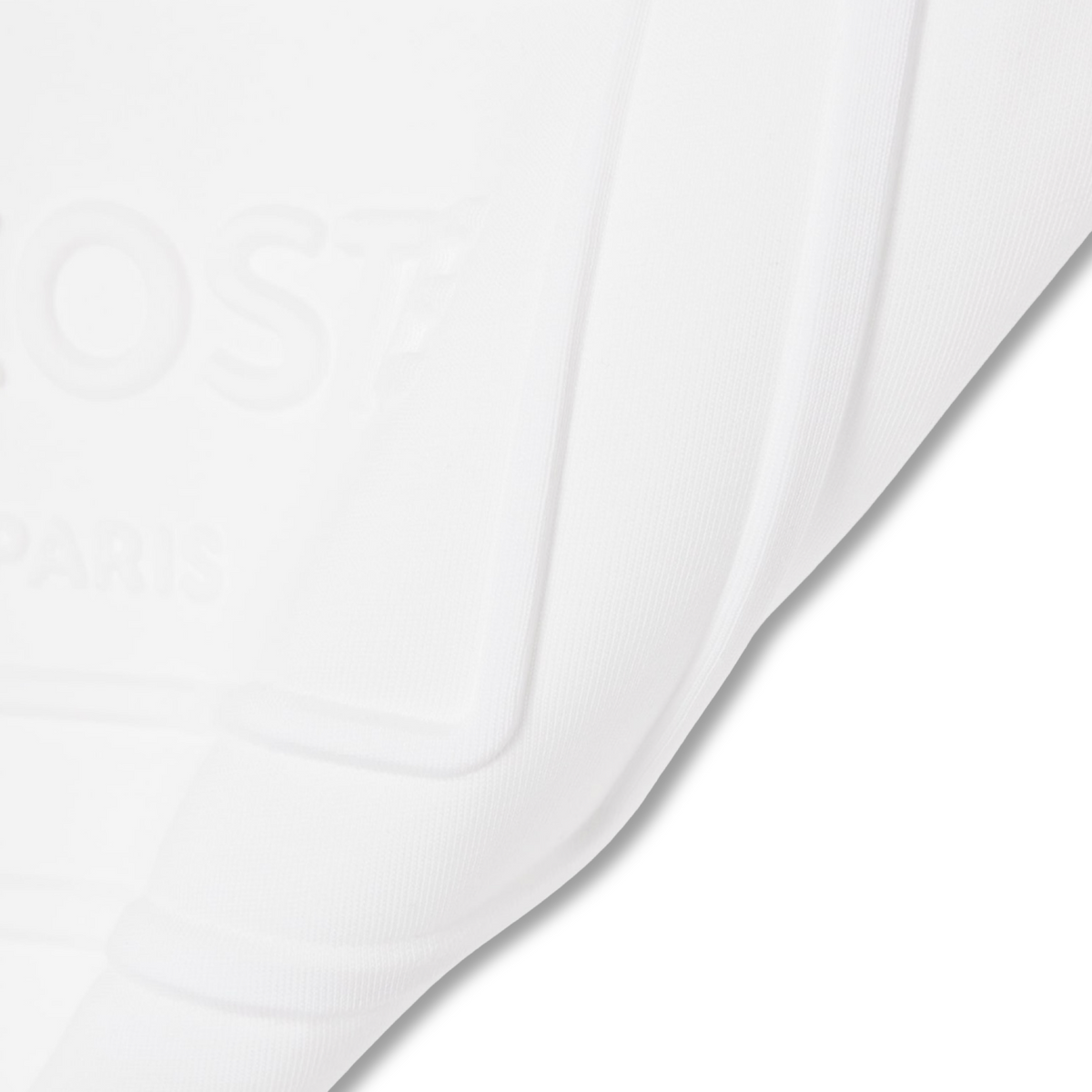 New Arrival LACOSTE  EMBROIDERED  COTTON CREW NECK T-SHIRT Men -WHITE-70V