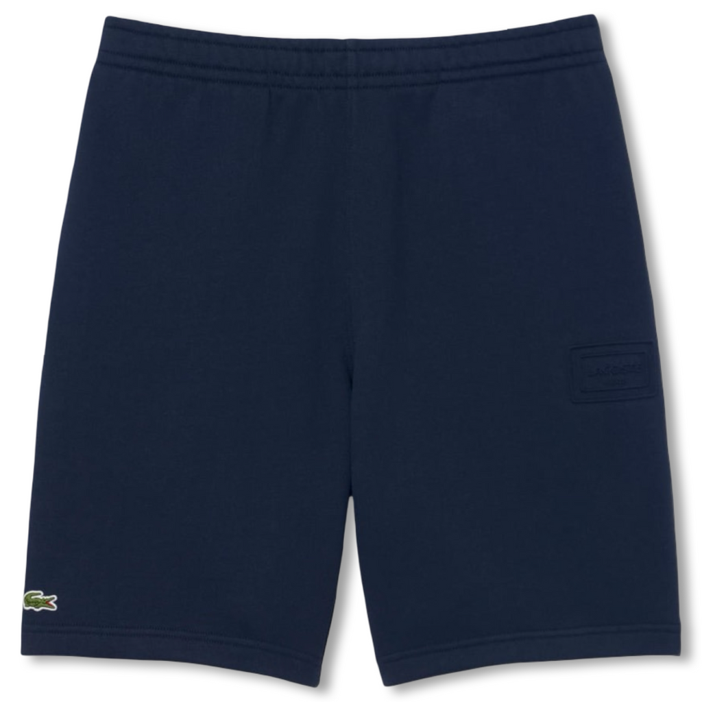 New Arrival LACOSTE REGULAR FIT FLEECE SHORT Men -NAVY BLUE-166