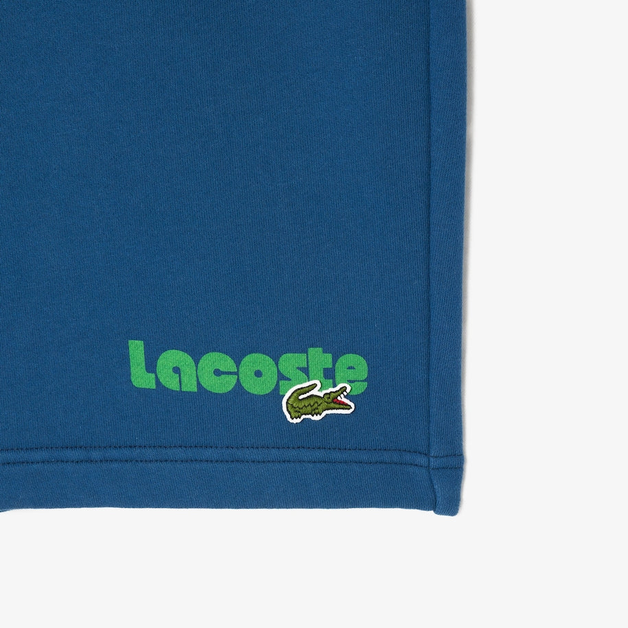 New Arrival Lacoste WASHED EFFECT PRINTED Short Men -BLUE-HBM