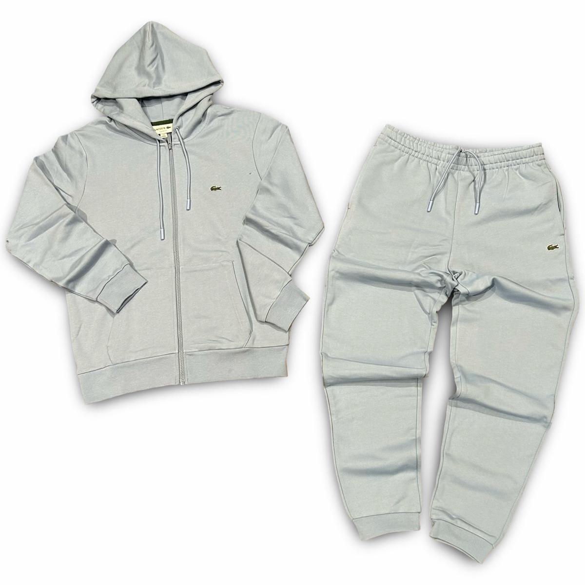 New Arrival LACOSTE FUll ZIP HOODED CLASSIC SWEATSUIT Men -LIGHT BLUE -AEY