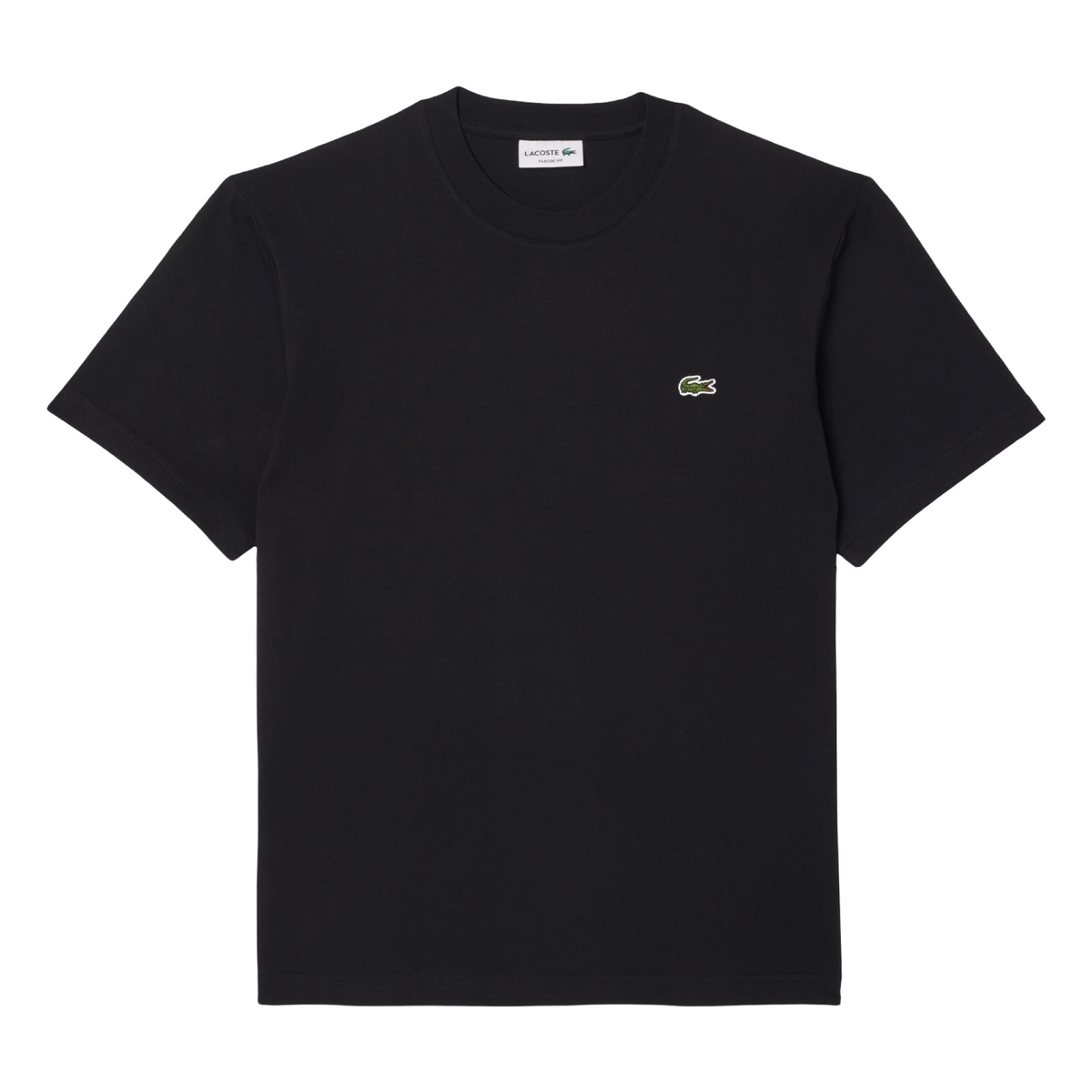 New Arrival LACOSTE CLASSIC FIT CREW NECK T-SHIRT Men /BLACK-031