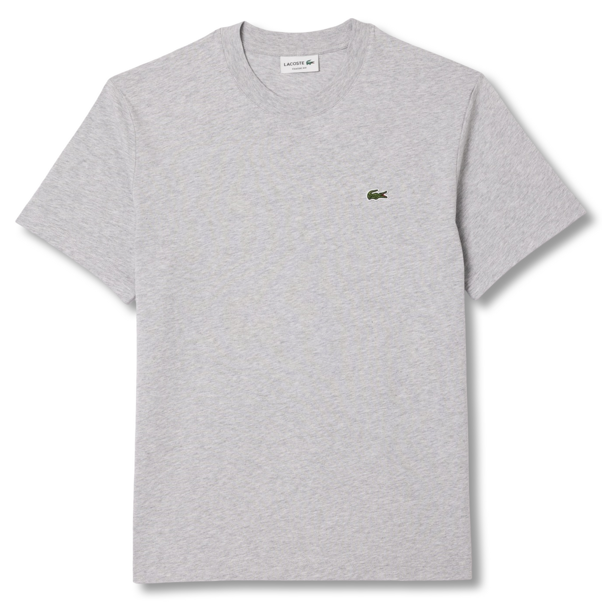 New Arrival LACOSTE CLASSIC FIT CREW NECK T-SHIRT Men /GREY CHINE CCA