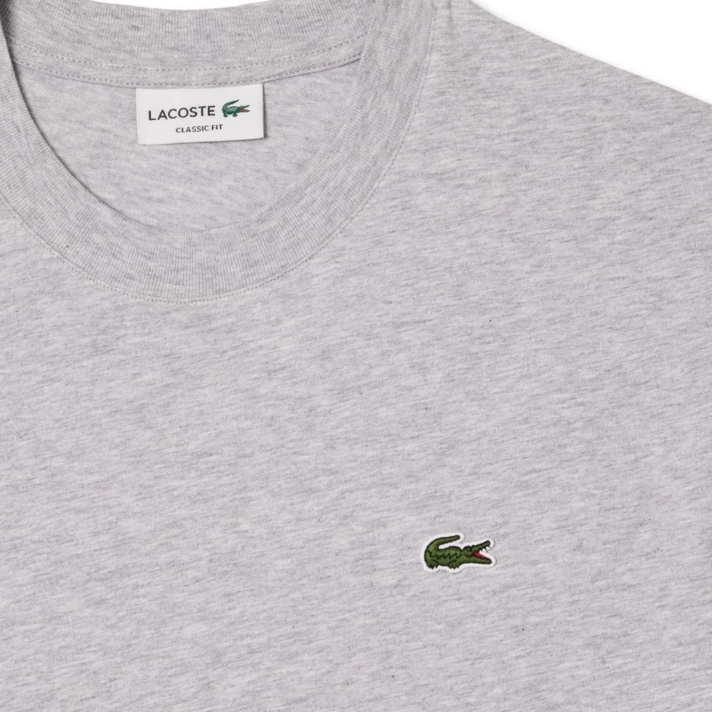 New Arrival LACOSTE CLASSIC FIT CREW NECK T-SHIRT Men /GREY CHINE CCA