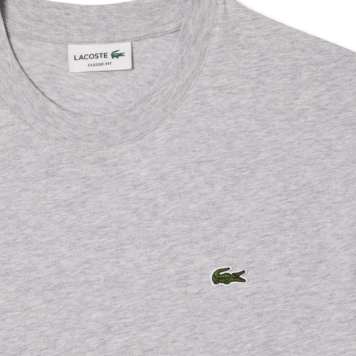 New Arrival LACOSTE CLASSIC FIT CREW NECK T-SHIRT Men /GREY CHINE CCA