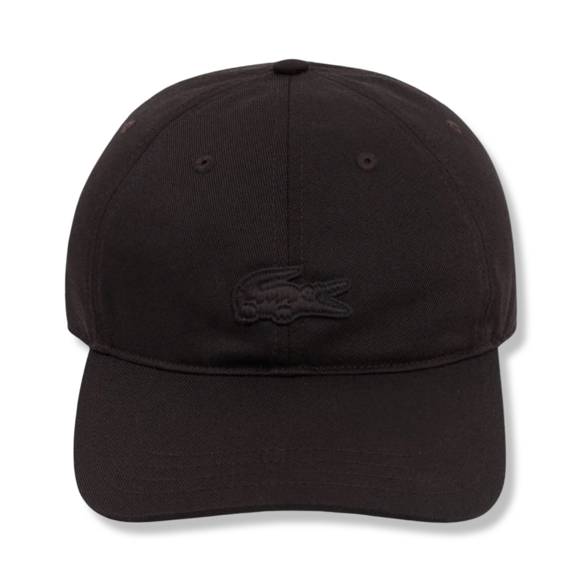 New Arrival LACOSTE CROCODILE BADGE COTTON TWILL CAP-BROWN-3LA