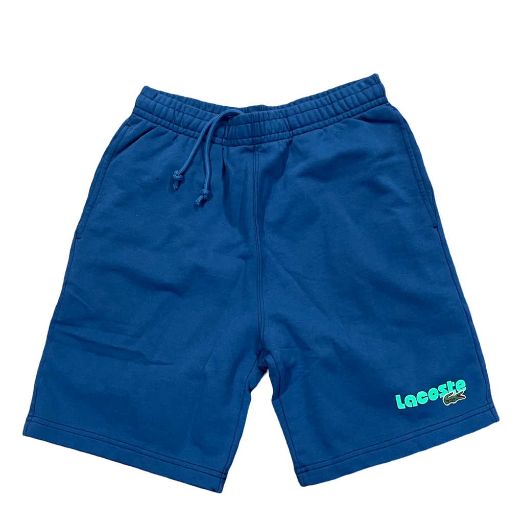 New Arrival Lacoste WASHED EFFECT PRINTED Short Men -BLUE-HBM