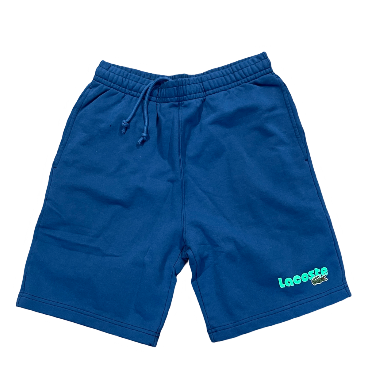 New Arrival Lacoste WASHED EFFECT PRINTED Short Men -BLUE-HBM