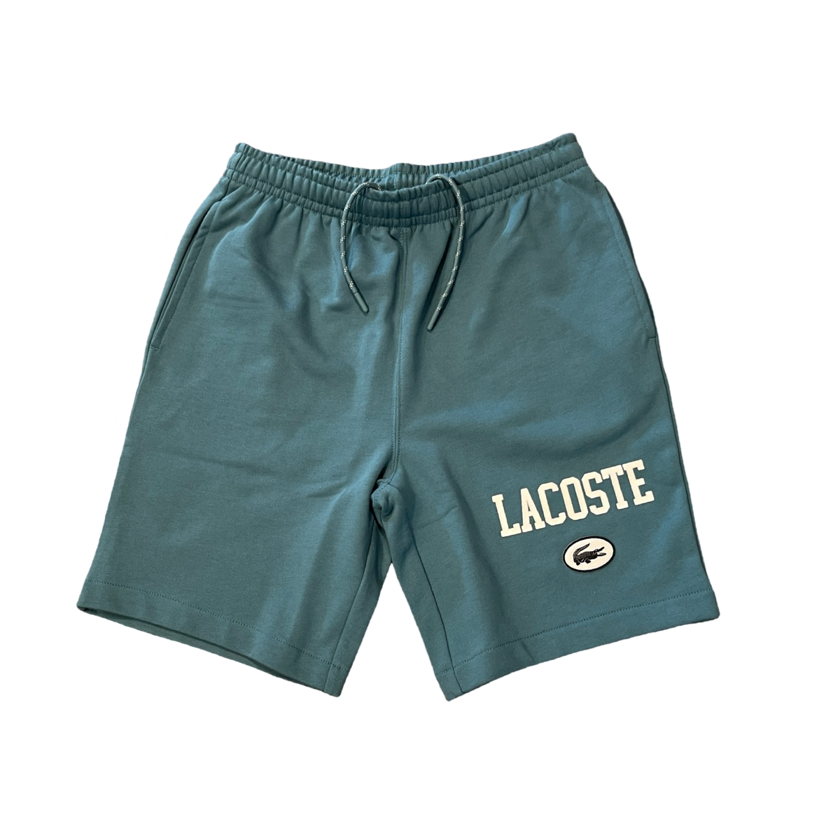New Arrival Lacoste COTTON CONTRAST PRINT & BADGE Short Men -BLUE-IY4