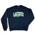 New Arrival LACOSTE LOOSE FIT FLEECE CREWNECK SWEATSHIRT -Men - BLACK-031