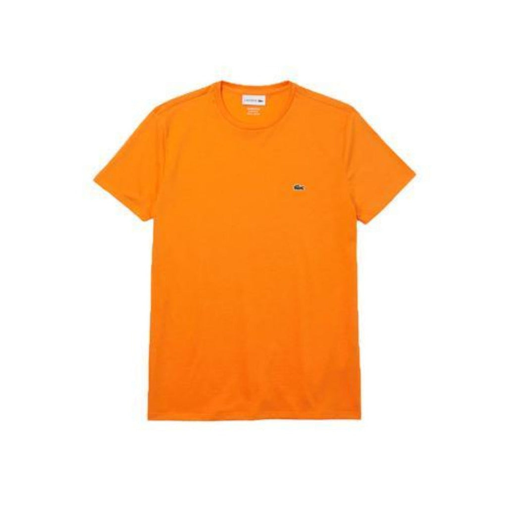 New Arrival LACOSTE Regular fit CREW NECK T-SHIRT Men - ORANGE-DRA