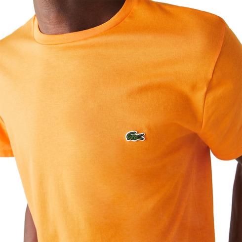 New Arrival LACOSTE Regular fit CREW NECK T-SHIRT Men - ORANGE-DRA