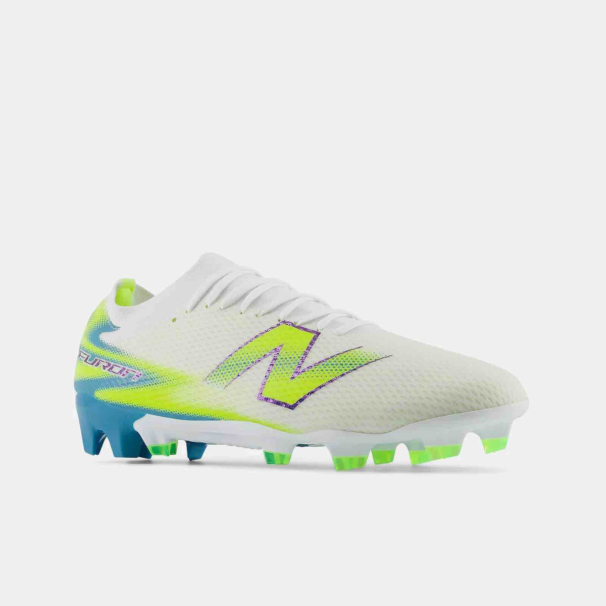 New Arrival New Balance Furon Team V9 2E Wide Firm Ground Soccer Cleats - Neon Tide Pack (FA26)