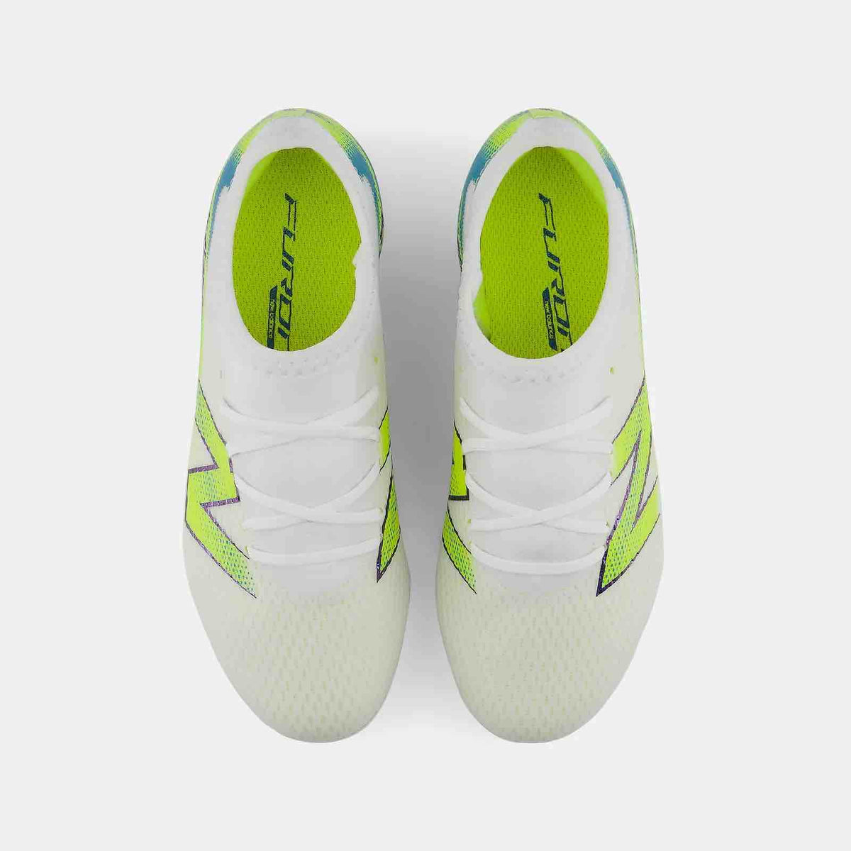 New Arrival New Balance Junior Furon Team V9 Wide Firm Ground Soccer Cleats - Neon Tide Pack (FA26)
