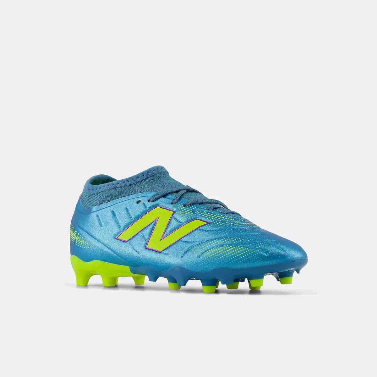 New Arrival New Balance Junior Tekela Team Low Laced V5 Wide Firm Ground Soccer Cleats - Neon Tide Pack (FA26)