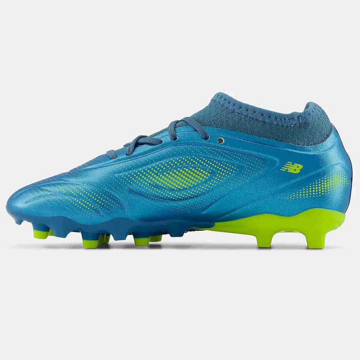 New Arrival New Balance Junior Tekela Team Low Laced V5 Wide Firm Ground Soccer Cleats - Neon Tide Pack (FA26)