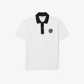 New Arrival LACOSTE - PARIS LOGO BADGE CONTRAST COLLAR POLO SHIRT Men - WHITE/BLACK -031
