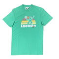 New Arrival LACOSTE WASHED EFFECT TENNIS PRINT T-SHIRT Men -GREEN-UYX