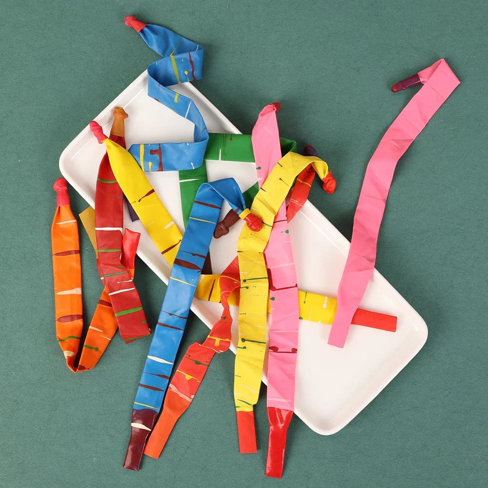 20-10PCS Rocket Long Balloons Kids Children Rubber Flying Air Balls Toys Funny Outdoor Latex Classic Balloon Birthday Party Gift