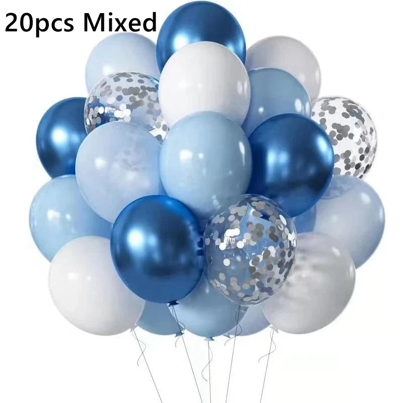 Latex Balloon Birthday Kids Balloon 1st One Year Birthday Party Decor Baby Shower Christening Ballon Wedding Event Baloon Globos