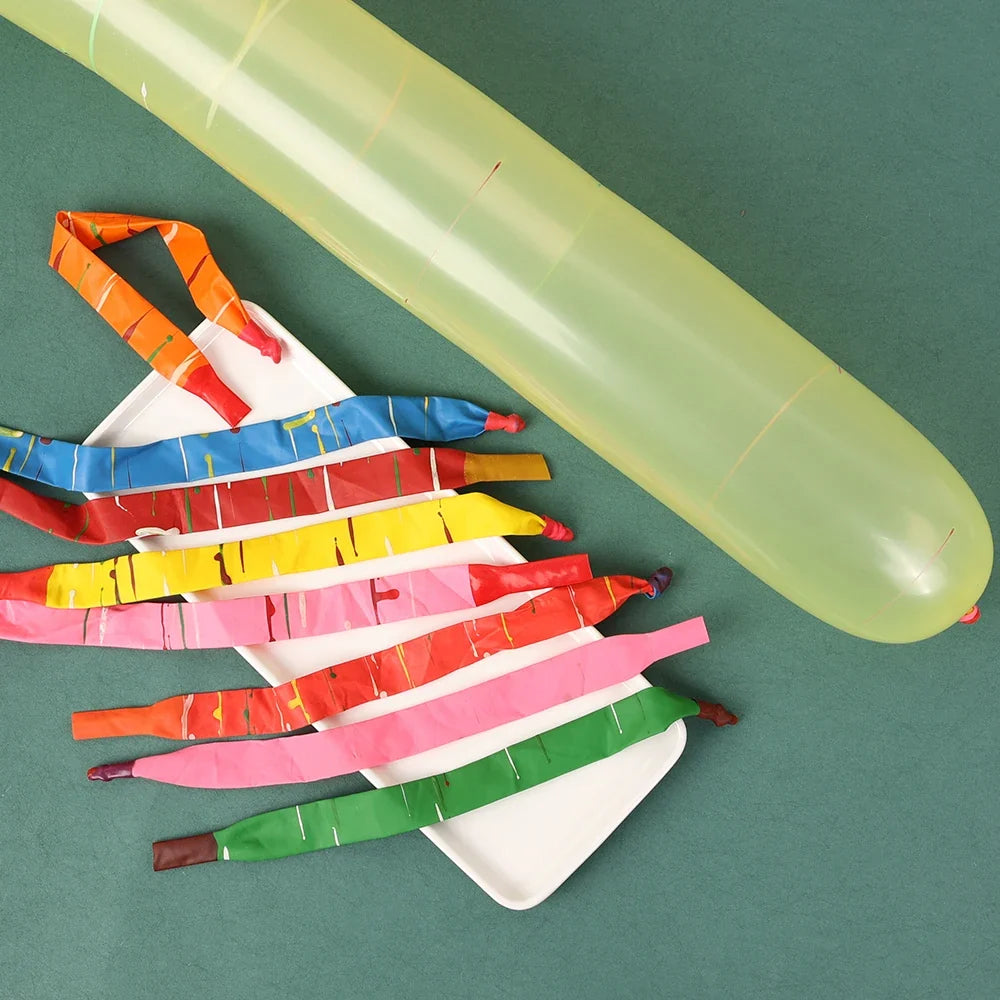 20-10PCS Rocket Long Balloons Kids Children Rubber Flying Air Balls Toys Funny Outdoor Latex Classic Balloon Birthday Party Gift