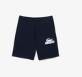New Arrival Lacoste RELAXED FIT FLEECE COTTON C SHORTS Men -NAVY BLUE-166