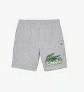New Arrival Lacoste REGULAR FIT GRAPHIC SHORTS Men - GREY CHINE-CCA
