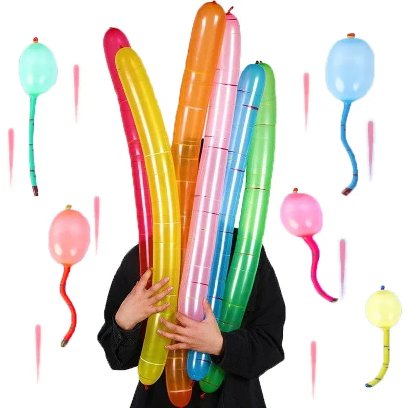 20-10PCS Rocket Long Balloons Kids Children Rubber Flying Air Balls Toys Funny Outdoor Latex Classic Balloon Birthday Party Gift