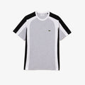 New Arrival LACOSTE COLORBLOCK COTTON JERSEY T-SHIRT Men - GREY CHINE/BLACK-SJ1