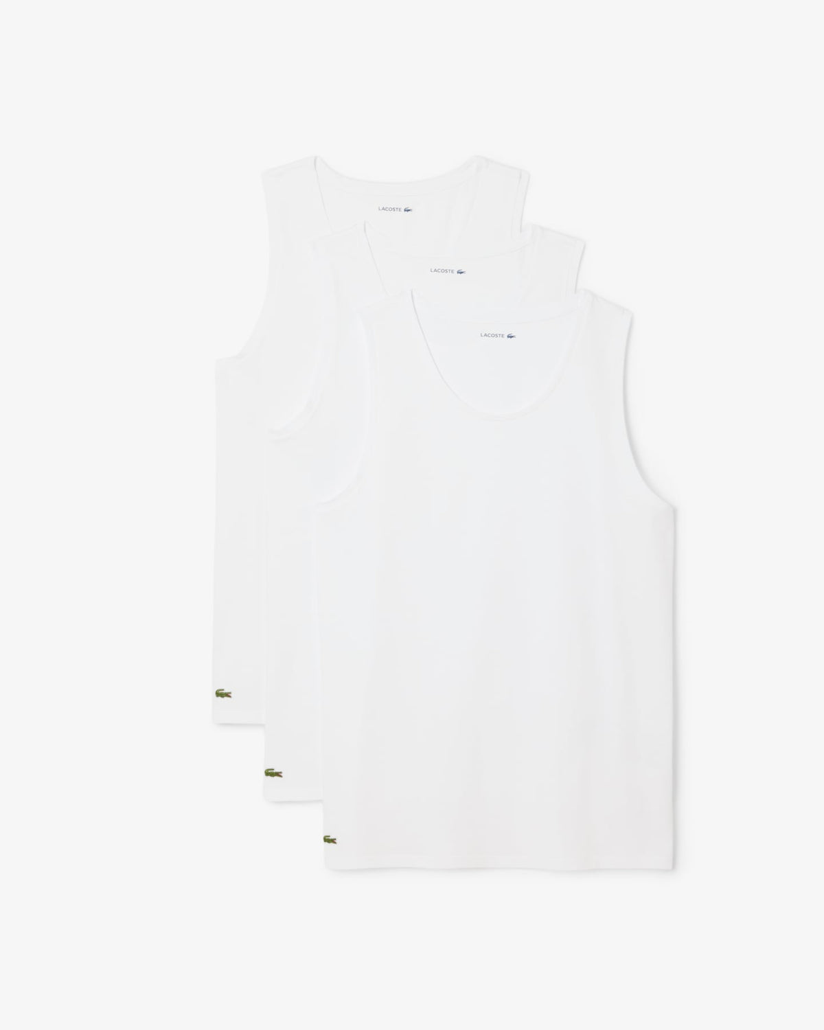 New Arrival LACOSTE 3PK TANK TOP Men - WHITE