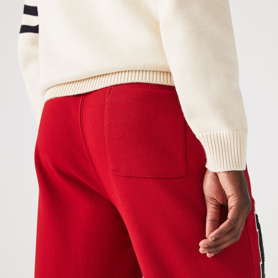 New Arrival LACOSTE MEN’S L BADGE SWEATPANTS- BURGUNDY RED