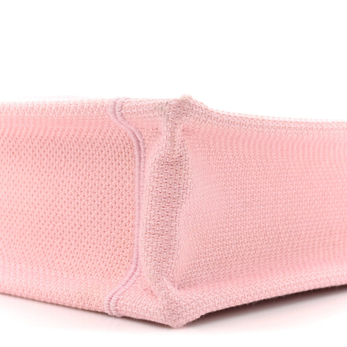 Canvas Embroidered Book Cover Mini Book Tote Pink Green