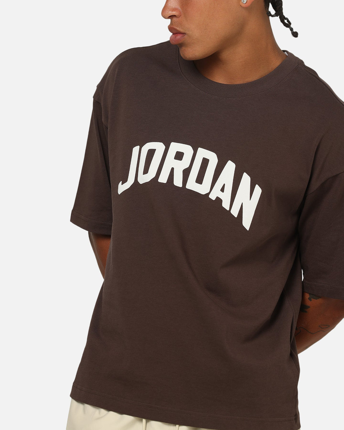 HOT Products Jordan Flight Essentials Boxy T-Shirt Baroque Brown/Sail