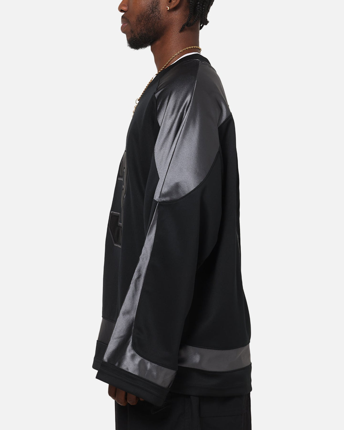 HOT Products Jordan Brooklyn Collegiate Hockey Jersey Black/Iron Grey