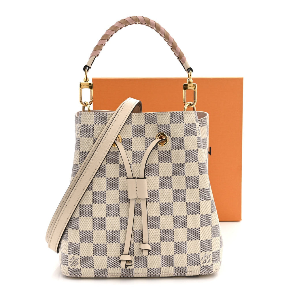 Damier Azur Braided Neonoe BB Pink