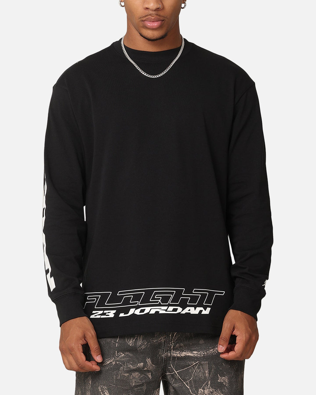 HOT Products Jordan Jumpman MVP 85 Long Sleeve Crewneck T-Shirt Black/Sail