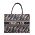 Oblique Medium Book Tote Blue Multicolor