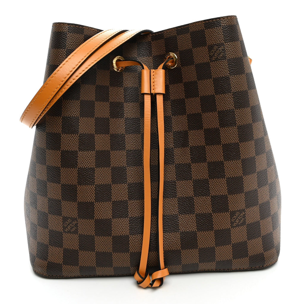 Damier Ebene Neonoe MM Safran