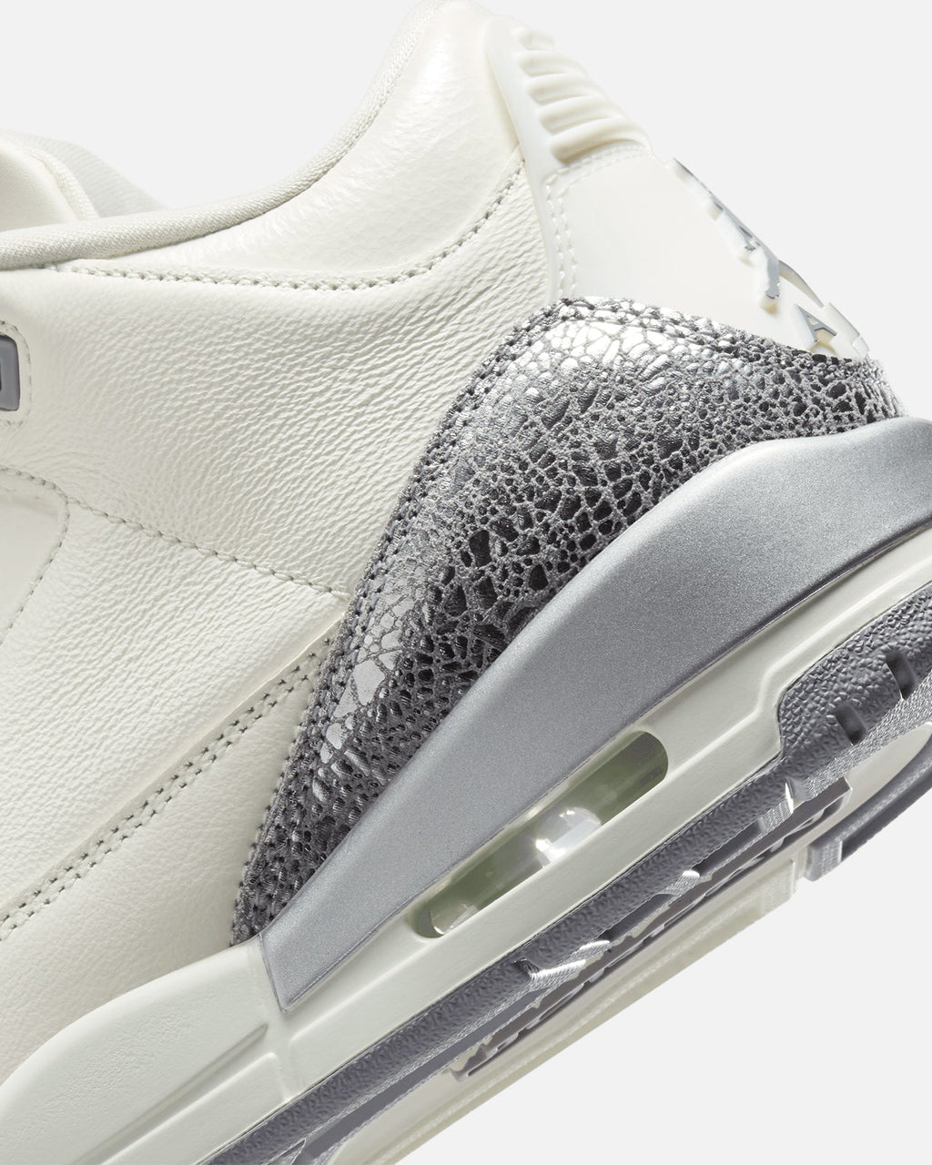 HOT Products Jordan Women's Air Jordan 3 Retro "Metallic Silver" Sail/Cement Grey