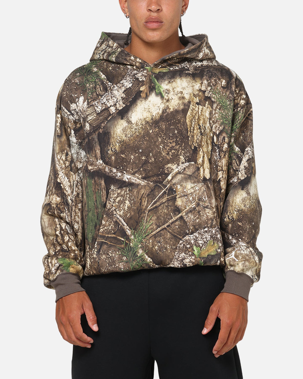 HOT Products Jordan Brooklyn Fleece Realtree Pullover Hoodie Medium Olive/Sail
