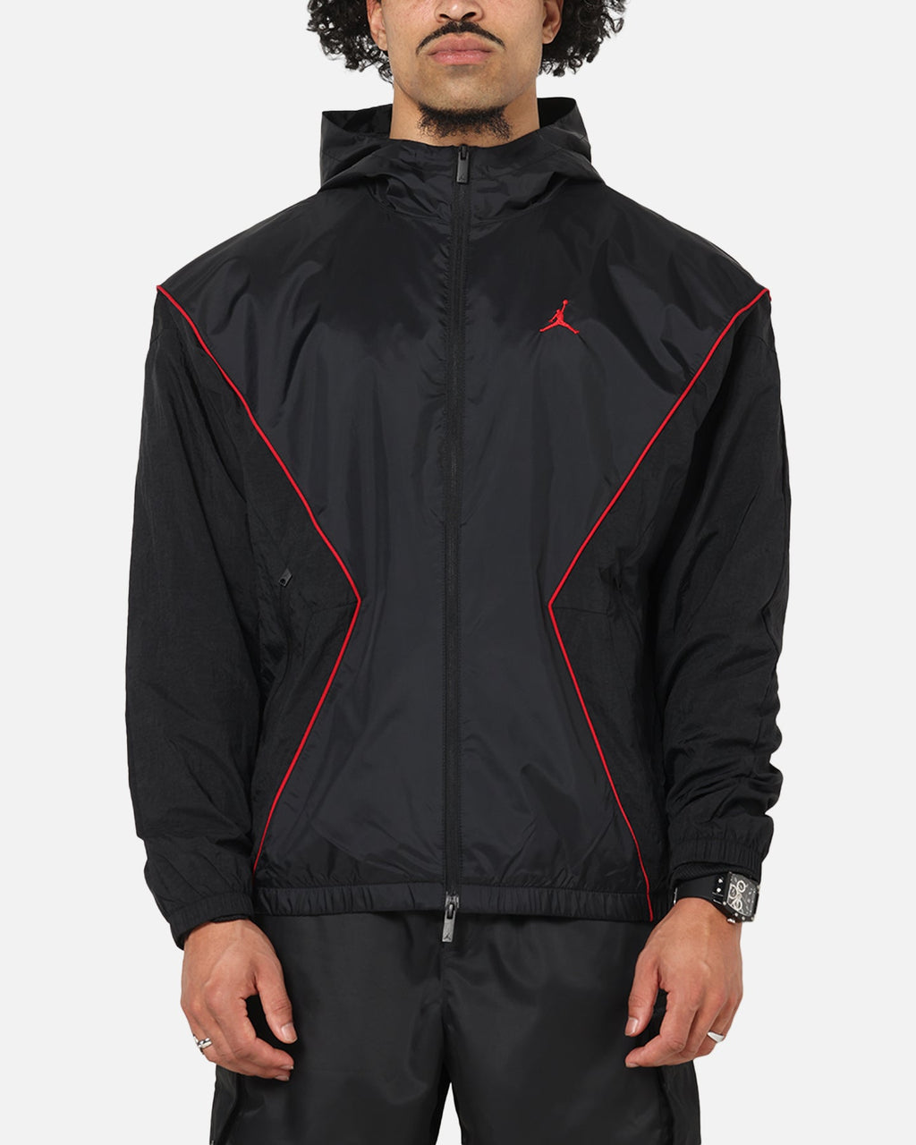 HOT Products Jordan Brooklyn Draft Jacket Black/Black/Red