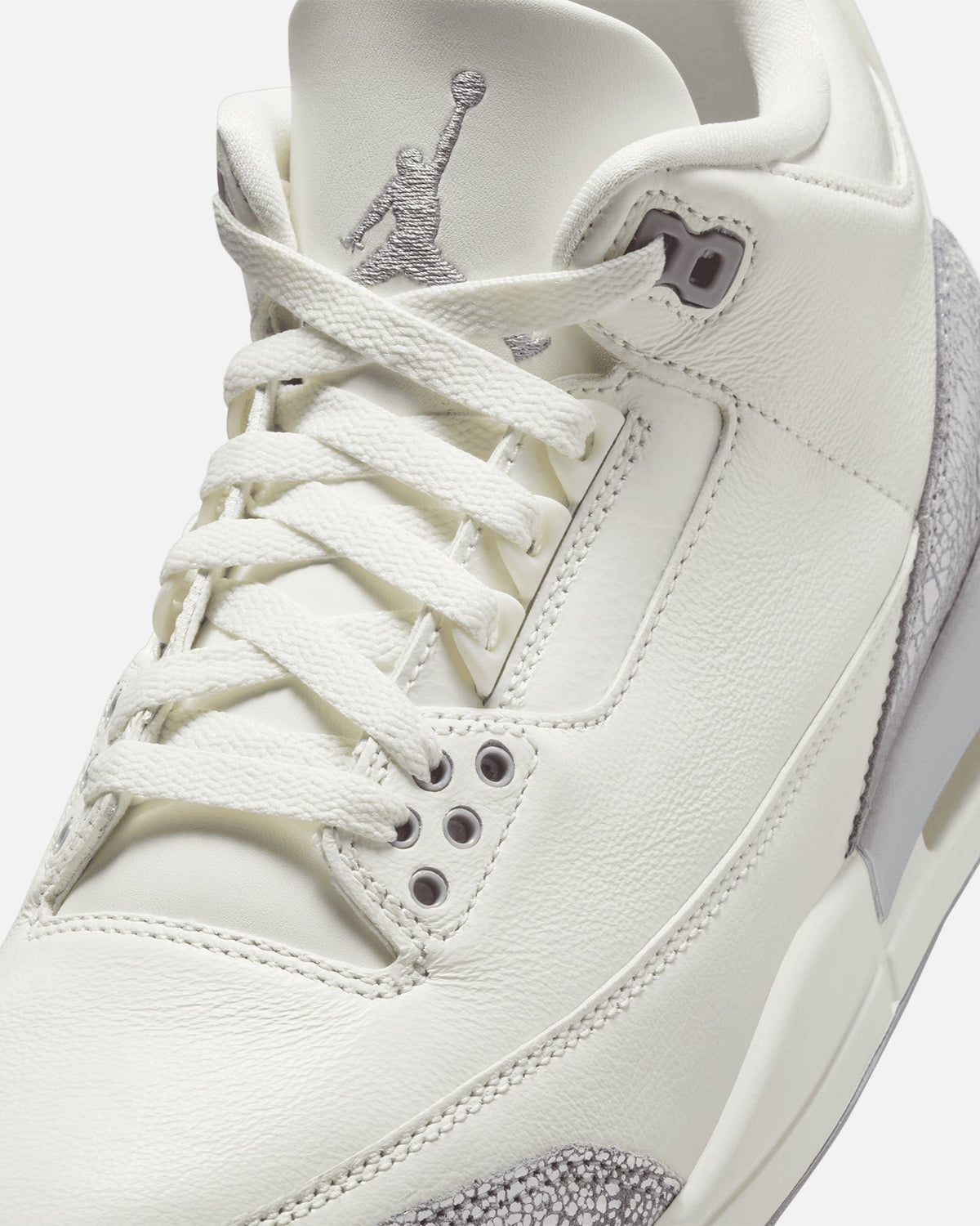 HOT Products Jordan Women's Air Jordan 3 Retro "Metallic Silver" Sail/Cement Grey
