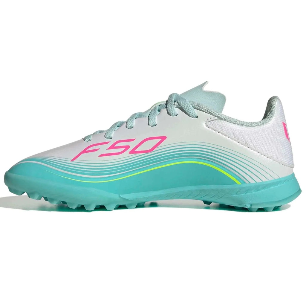 New Arrival adidas JR F50 Messi League Turf Soccer Shoes - Messi Aurora Radiante Pack (SP26)