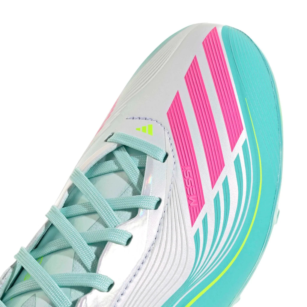 New Arrival adidas Junior F50 Messi Elite Firm Ground Soccer Cleats - Messi Aurora Radiante Pack (SP26)