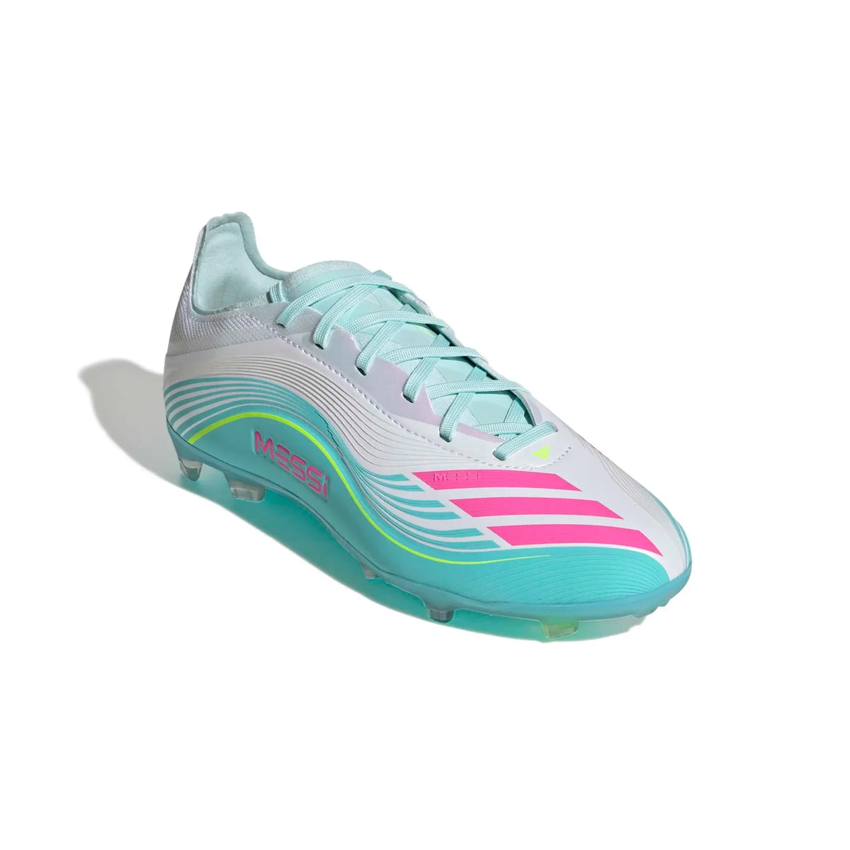 New Arrival adidas Junior F50 Messi Elite Firm Ground Soccer Cleats - Messi Aurora Radiante Pack (SP26)