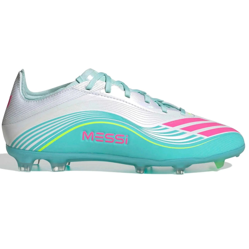 New Arrival adidas Junior F50 Messi Elite Firm Ground Soccer Cleats - Messi Aurora Radiante Pack (SP26)