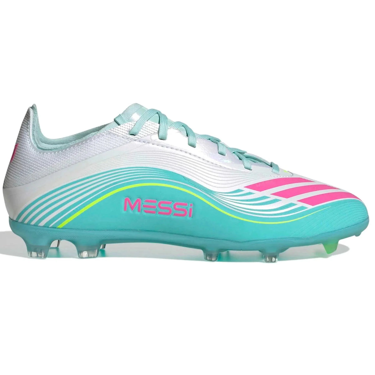 New Arrival adidas Junior F50 Messi Elite Firm Ground Soccer Cleats - Messi Aurora Radiante Pack (SP26)