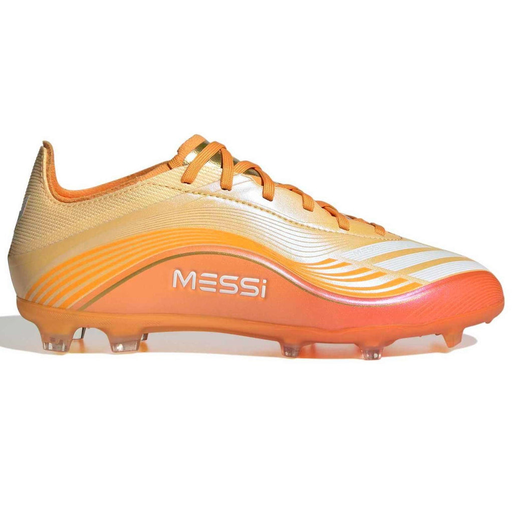 New Arrival adidas Junior F50 Messi Elite Firm Ground Soccer Cleats - Messi Hora Dorada Pack (SP26)