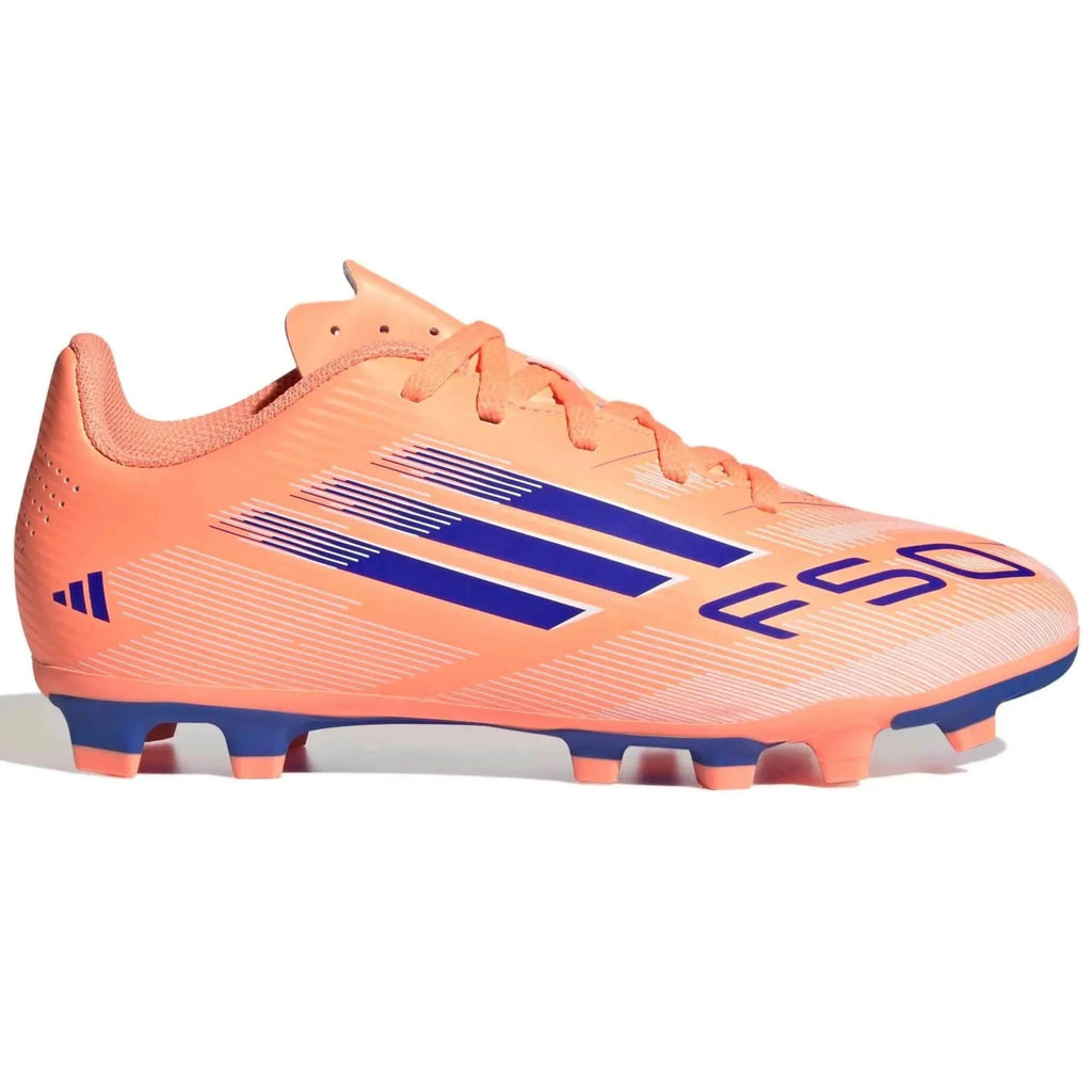 New Arrival adidas Kids F50 Club Firm/Multi Ground Soccer Cleats - Coral Blaze Pack (FA25)