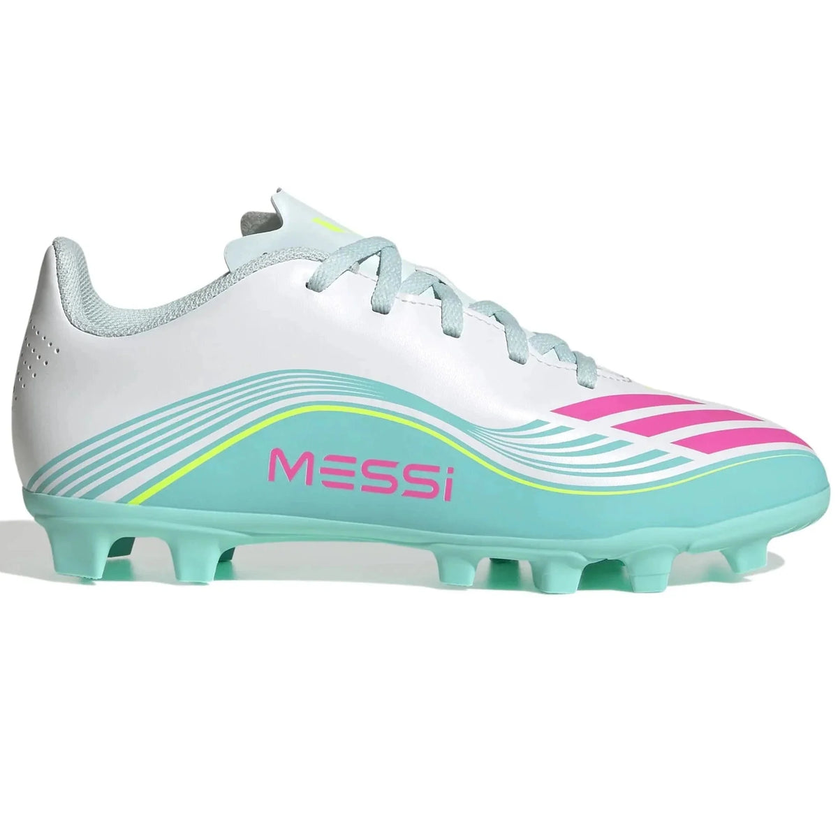 New Arrival adidas Kids F50 Messi Club Firm/Multi Ground Soccer Cleats - Messi Aurora Radiante Pack (SP26)