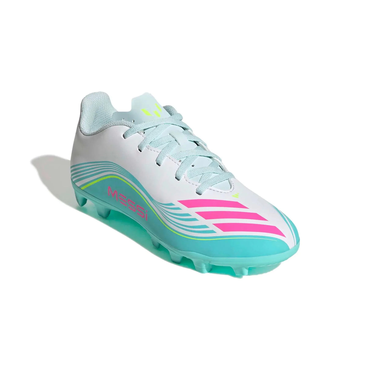 New Arrival adidas Kids F50 Messi Club Firm/Multi Ground Soccer Cleats - Messi Aurora Radiante Pack (SP26)